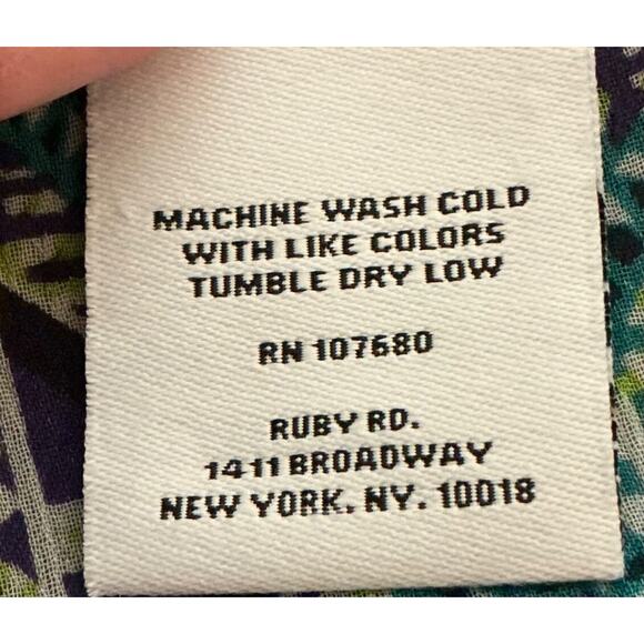 Ruby Rd Woman Sheer Kimono Blouse With Tank Top Under 3X Bohemian 100% Polyester - Picture 10 of 10